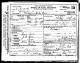 Death Certificate for Maddyline Clide Cox