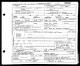 Death Certificate for Sarah Virginia Hamilton Harrison