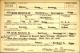 U.S. World War II Draft Card - Walker Wayne Germany