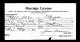 Marriage License of Fred Condie Slater and Lorene Harrison