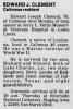 Obituary of Edward Joseph Clement, Sr.