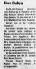 Obituary of Enus Dubois Obituary of Enus Dubois