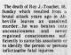 Info on the death of Roy John Touchet