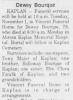 Obituary of Dewey Bourque