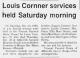Obituary of Louis Cornner