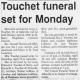 Obituary of Anna LeBlanc Touchet Obituary of Anna LeBlanc Touchet