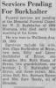 Obituary of Willie Delma 'W.D.' Burkhalter