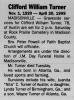 Obituary of Clifford William Sol Turner Obituary of Clifford William Sol Turner