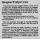 Obituary of Imogene Evelyn Brothers Crow Obituary of Imogene Evelyn Brothers Crow