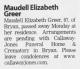 Death Notice of Maudell Elizabeth Powers Greer