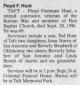 Obituary of Floyd Freeman Hunt Obituary of Floyd Freeman Hunt