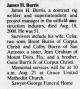 Obituary of James Herbert Burris Obituary of James Herbert Burris