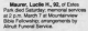 Death Notice of Lucile Houston Maurer Death Notice of Lucile Houston Maurer