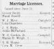 Marriage Announcement of Robert Howell Hogue, Sr. and Cora May Crow