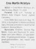 Obituary of Creo Belle Spry Martin McIntyre