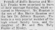 Marriage Announcement of John Hollis Houston and Lillie May Franks