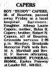 Obituary of Roy Bliss 'Buddy' Capers, Jr. Obituary of Roy Bliss 'Buddy' Capers, Jr.