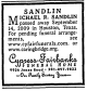 Death Notice of Michael Ray Sandlin, Sr. Death Notice of Michael Ray Sandlin, Sr.