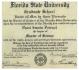 Martha Pearl Swain Penuel - 1949 Florida State University Masters Diploma