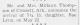 Birth Announcement of Sue Lynn Thompson Coon