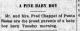 Birth Announcement of Richard Thomas Chappelle, Sr.