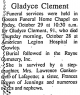 Obituary of Gladys Ethel Hoffpauir Clement