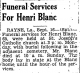 Obituary of Henri Antoine Blanc