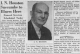 Obituary of Isaac Newton Houston Obituary of Isaac Newton Houston