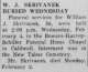 Obituary of William Joseph Skrivanek