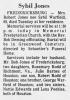 Obituary of Sybil Mary Warfield Jones