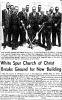White Spur Church of Christ Breaks Ground for New Building - 1965