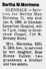 Obituary of Bertha Mae Spence Mormena Obituary of Bertha Mae Spence Mormena