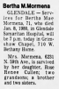 Obituary of Bertha Mae Spence Mormena