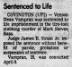 Venson Dean Vampran Sentenced to Life for Murder of Mark Steven Bass