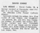 Obituary of David Christopher Cooke