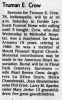 Obituary of Truman Earl Crow