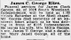 Obituary of James Clark George Obituary of James Clark George