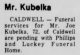 Death Notice of Joseph 'Joe' D. Kubelka