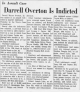 Darrell Overton Is Indicted