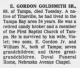Obituary of Edward Gordon Goldsmith, Sr.