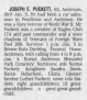 Obituary of Joseph Edgar Puckett