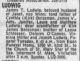 Obituary of James Thomas Ludwig