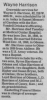 Obituary of Wayne Oral Harrison