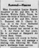 Marriage Announcement of Richard Lefever Rummel and Gwendolyn Louise Hearne Marriage Announcement of Richard Lefever Rummel and Gwendolyn Louise Hearne