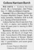 Obituary of Collene Harrison Burch