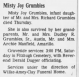 Obituary of Misty Joy Grumbles
