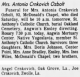 Obituary of Antonia Crnkovic Ozbolt