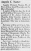Obituary of Angele Clement Nunez Obituary of Angele Clement Nunez