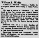 Obituary of Wilson Johnny Wyble