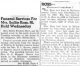 Obituary of Sallie Francis Lockley Ross